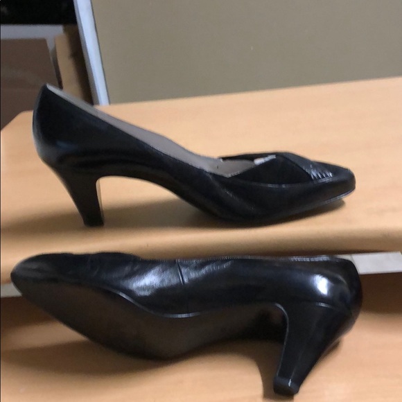 Bally Suisse Pumps Black Leather Suede 6.5 - Picture 15 of 16